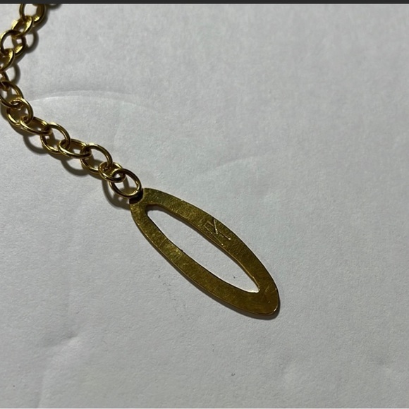 Herve Van Der Straeten Hammered Links Gold Plated Brass Necklace - Picture 4 of 7